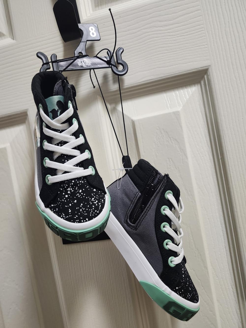New Star Wars Grogu high top sneakers in toddler size 8.